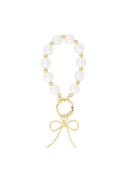 Bow Pearl Bag Charm