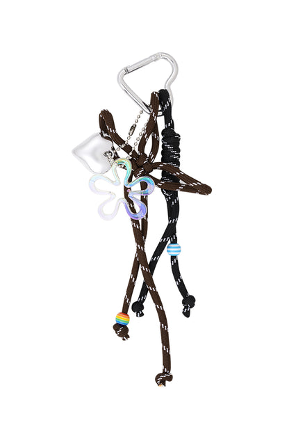 Rope Bag Charm Brown/Black